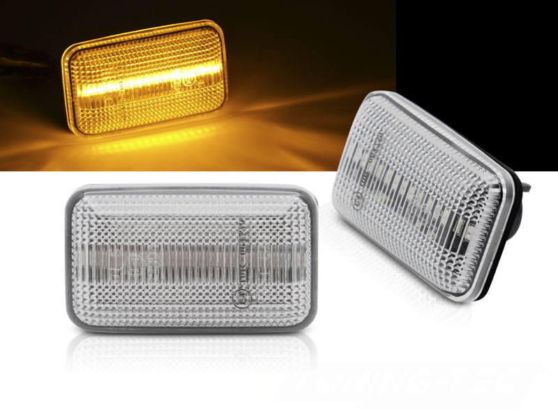 Bočné smerovky Audi 80 100 200 A6 C4 LED White