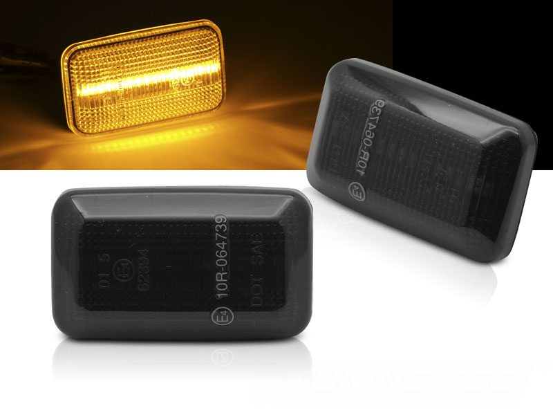 Bočné smerovky Audi 80 100 200 A6 C4 LED Black