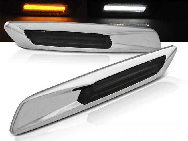Bočné smerovky BMW E60/E90/E92/E82 LED Smoke Silver