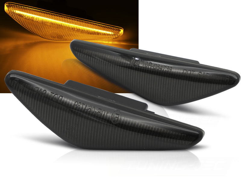 Bočné smerovky BMW E46 Coupe 03-06 LED Smoke
