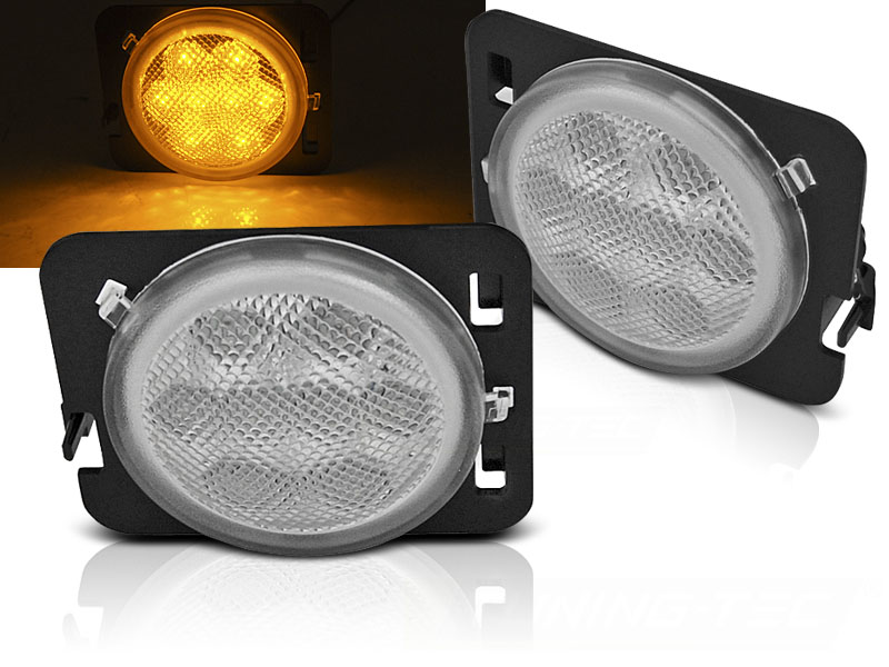 Bočné smerovky Jeep Wrangler JK 07-18 LED Chrome