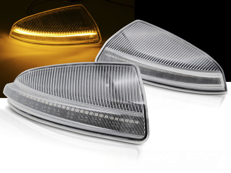 Smerovky do zrkadiel Mercedes W204 W164 LED Dynamic White