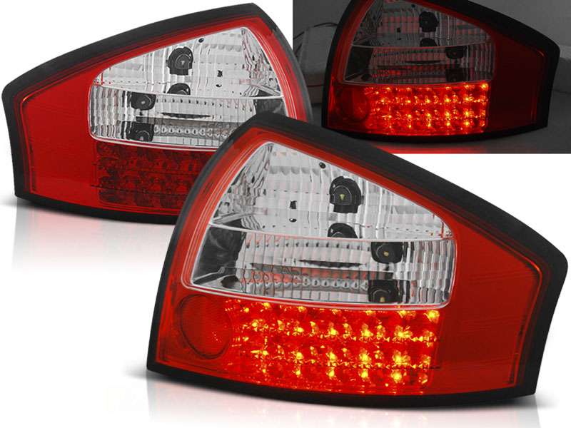 Zadné svetlá Audi A6 C5 97-04 LED Clear Red White