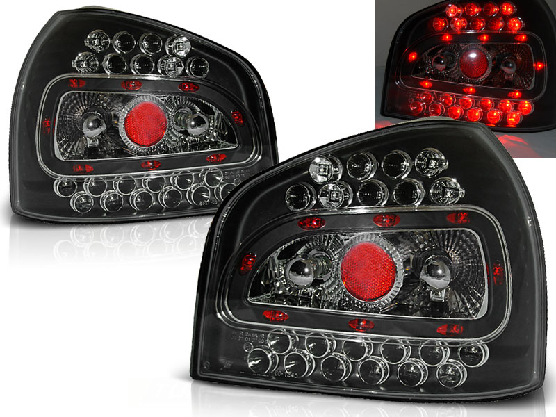 Zadné svetlá Audi A3 96-03 LED Black - 17