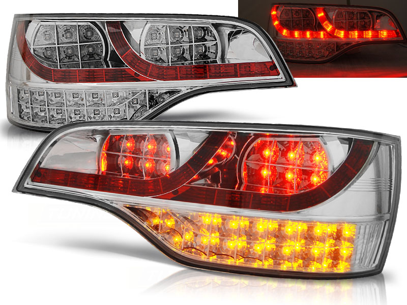 Zadné svetlá Audi Q7 06-09 LED Chrome