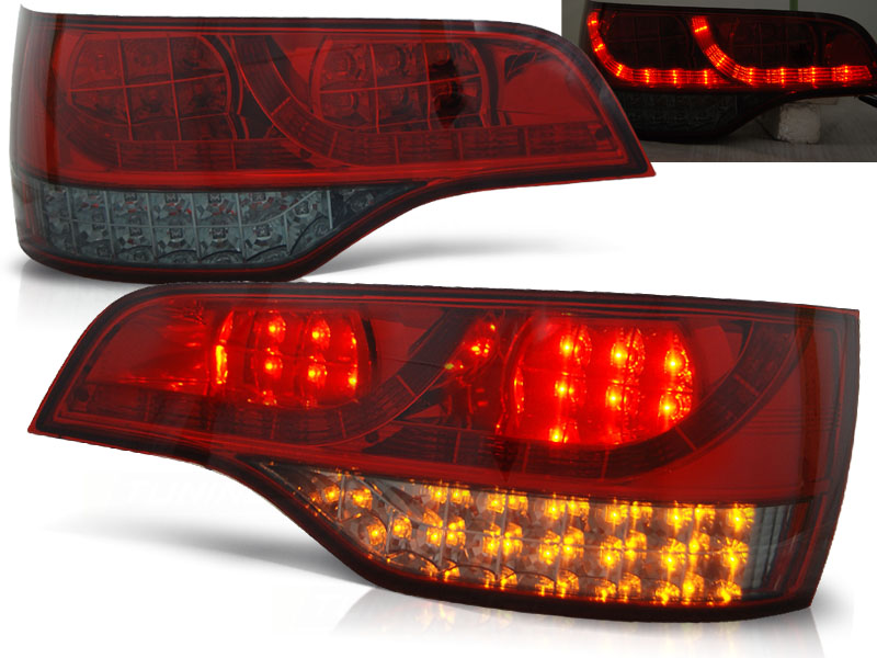 Zadné svetlá Audi Q7 06-09 LED Red Smoke