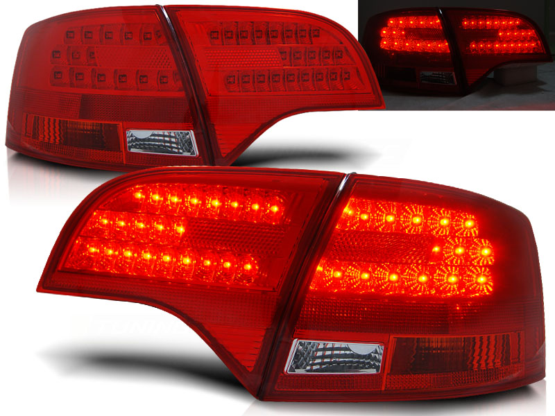 Zadné svetlá Audi A4 B7 04-08 Avant Red White