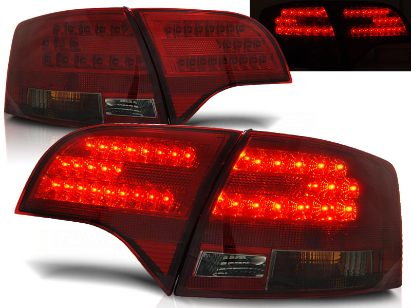 Zadné svetlá Audi A4 B7 04-08 Avant Red Smoke