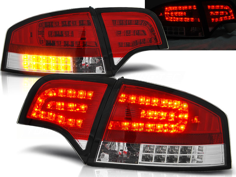 Zadné svetlá Audi A4 B7 04-08 Red LED