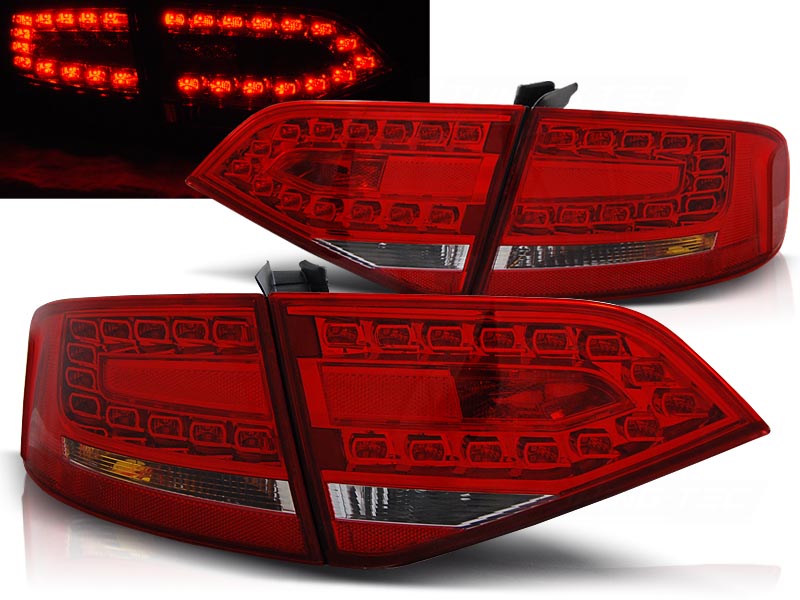 Zadné svetlá Audi A4 B8 Sedan 08-11 LED Red White
