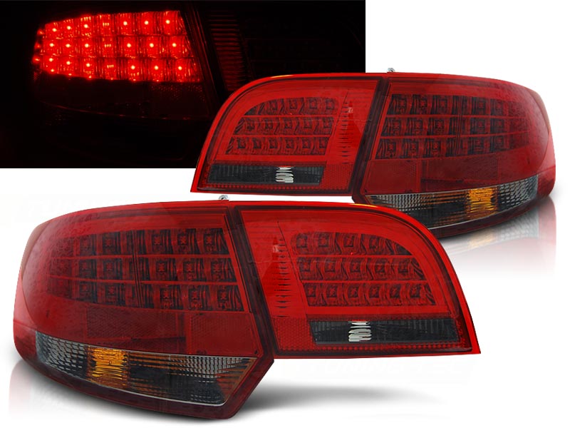 Zadné svetlá Audi A3 8P 04-08 Sportback Red Smoke