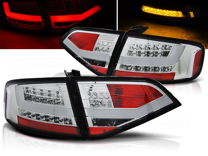 Zadné svetlá Audi A4 B8 08-11 LED BAR Chrome