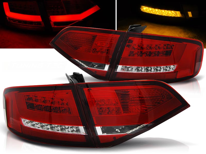 Zadné svetlá Audi A4 B8 08-11 LED BAR Red White