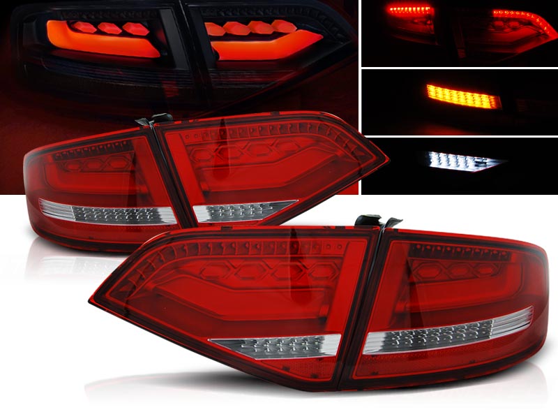 Zadné svetlá Audi A4 B8 08-11 LED Red White