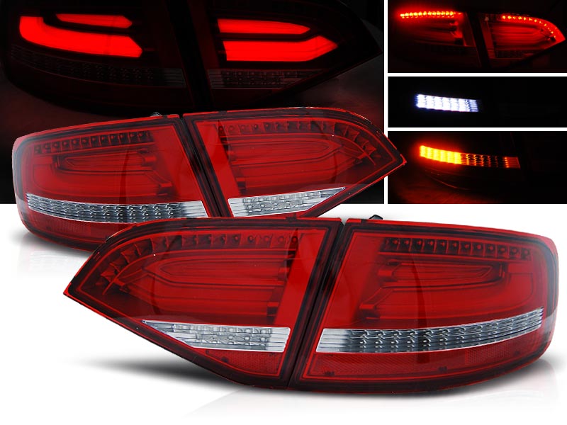 Zadné svetlá Audi A4 B8 08-11 Avant LED Red White