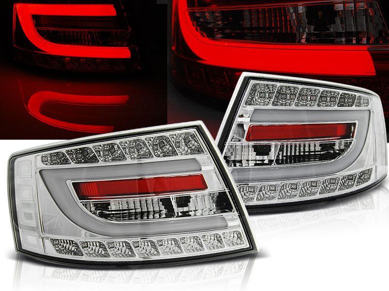 Zadné svetlá Audi A6 C6 04-08 6-PIN LED Chrome