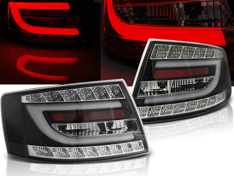 Zadné svetlá Audi A6 C6 04-08 6-PIN LED Black