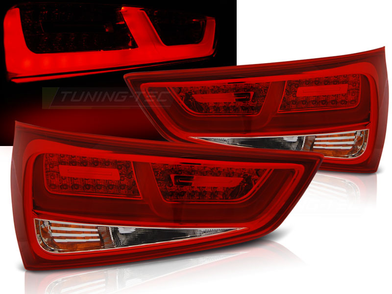 Zadné svetlá Audi A1 10-14 červeno- LED Clear