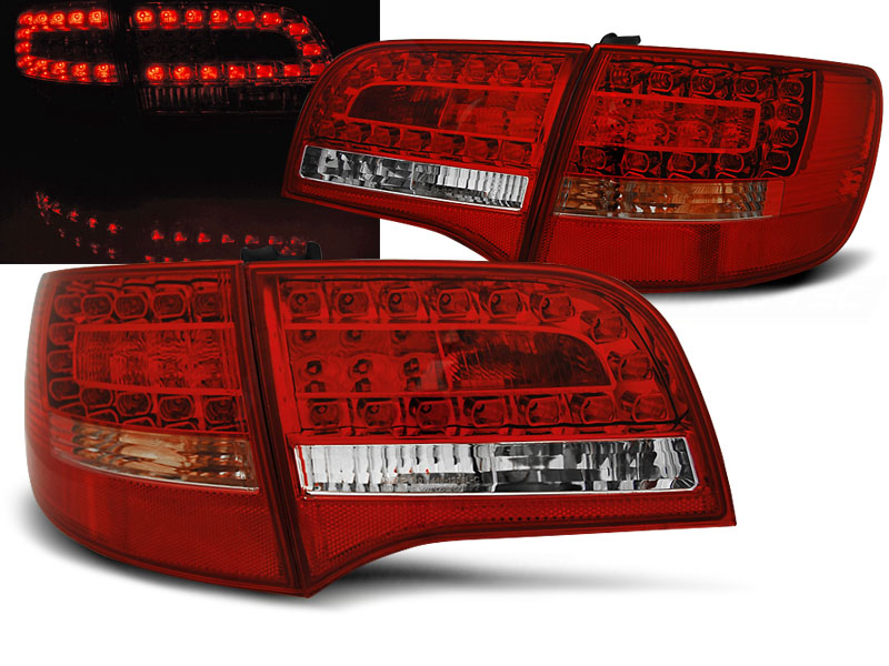 Zadné svetlá Audi A6 C6 Avant 05-08 LED Red White