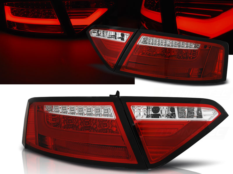 Zadné svetlá Audi A5 07-11 Coupe LED BAR Red White