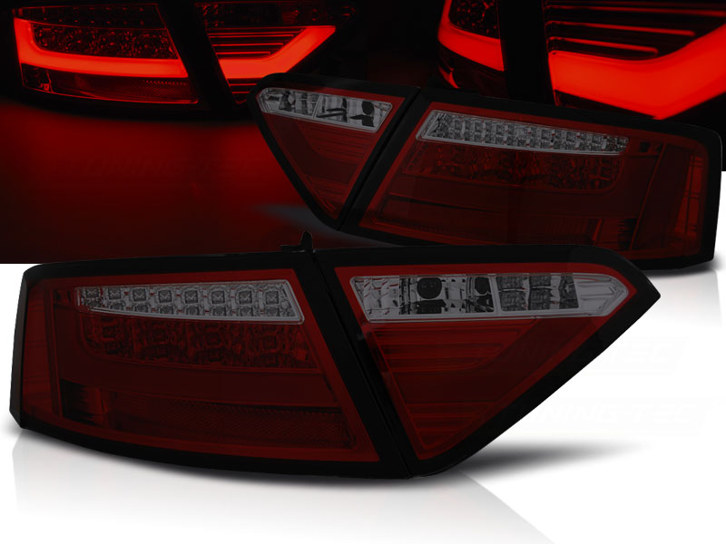 Zadné svetlá Audi A5 07-11 Coupe LED BAR Red Smoke