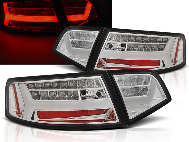 Zadné svetlá Audi A6 08-11 Sedan Chrome