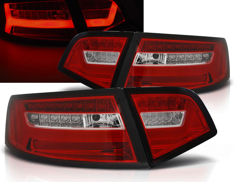 Zadné svetlá Audi A6 08-11 Sedan Red White