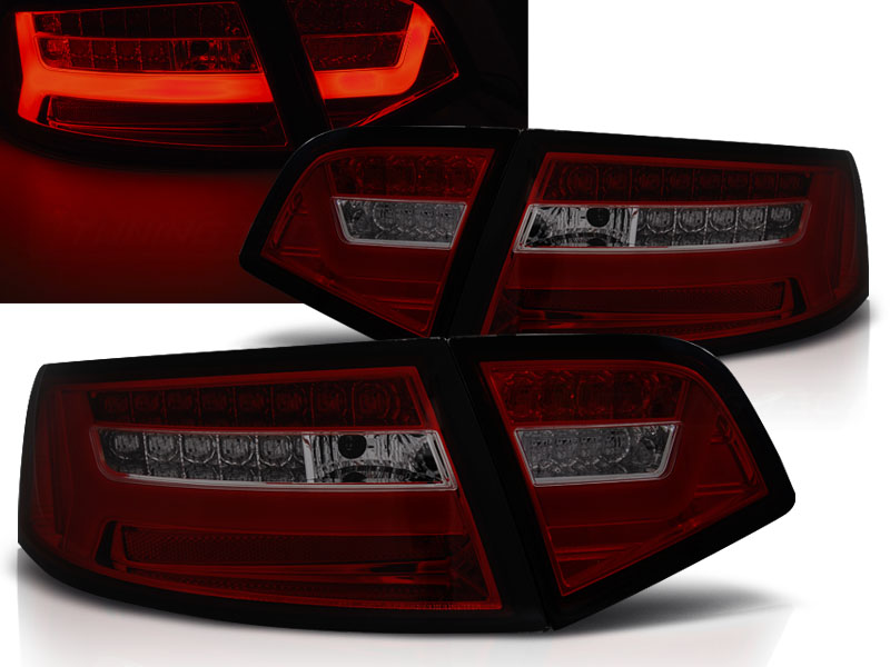 Zadné svetlá Audi A6 08-11 Sedan Red Smoke