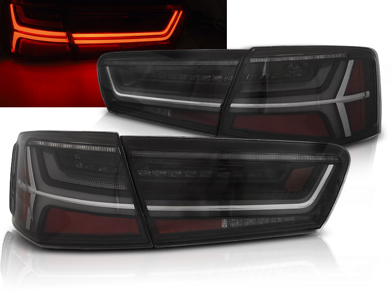 Zadné svetlá Audi A6 C7 11-14 Sedan LED BAR Dynamic Smoke