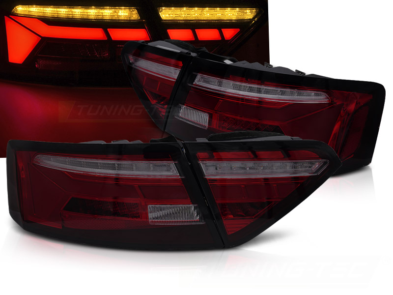 Zadné svetlá Audi A5 11-16 LED BAR Dynamic Red Smoke