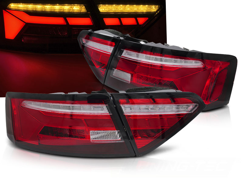 Zadné svetlá Audi A5 11-16 LED BAR Dynamic Red White