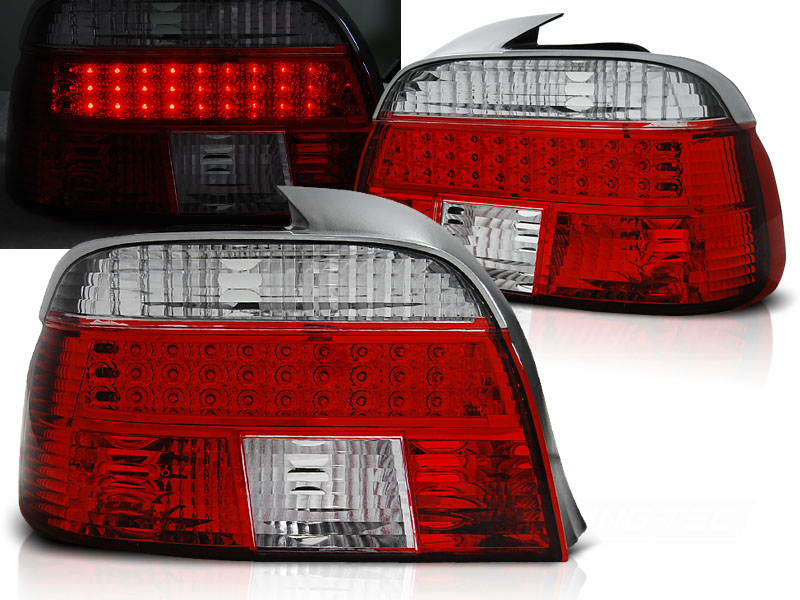 Zadné svetlá BMW E39 Sedan 95-00 LED Clear Red