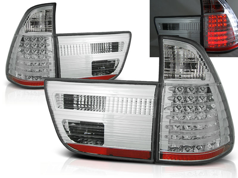 Zadné svetlá BMW E53 X5 99-03 LED Chrome