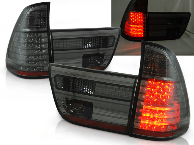 Zadné svetlá BMW E53 X5 99-03 LED Black - 23