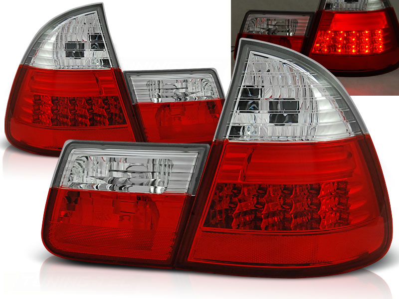 Zadné svetlá BMW E46 Touring 99-05 LED Clear Red