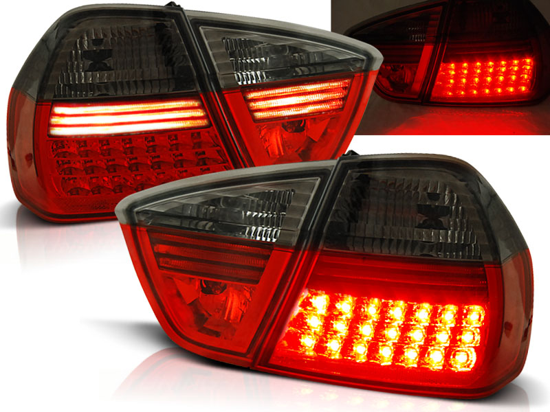 Zadné svetlá BMW E90 05-08 LED Clear Red