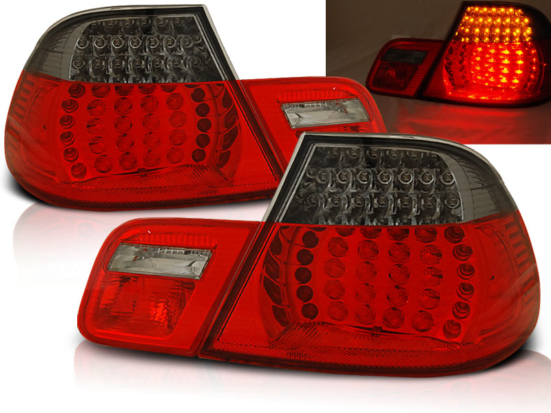 Zadné svetlá BMW E46 Coupe 99-03 Red LED Smoke