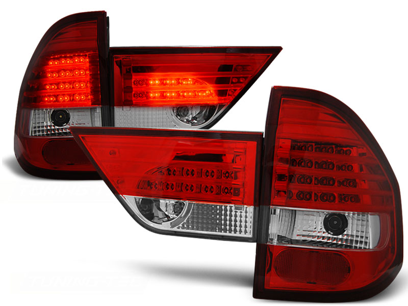 Zadné svetlá BMW E83 X3 04-06 Red LED Clear