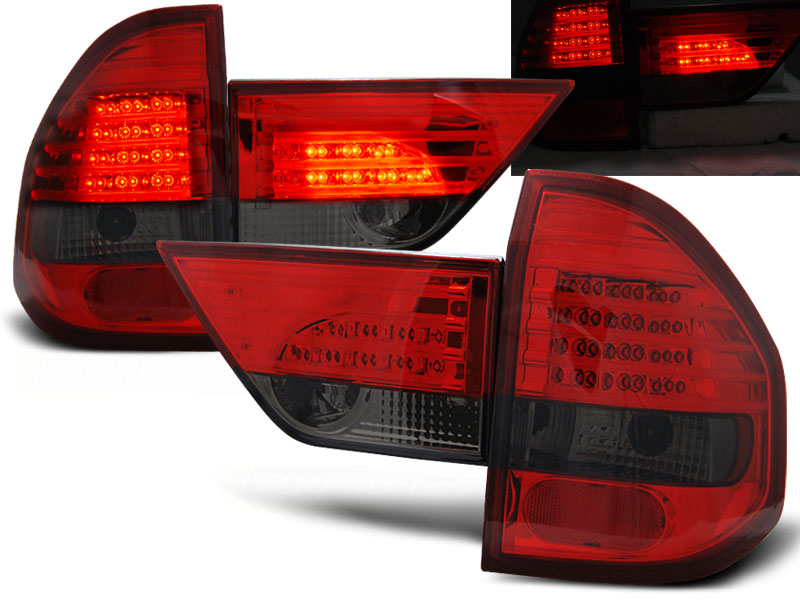 Zadné svetlá BMW E83 X3 04-06 LED Red Smoke
