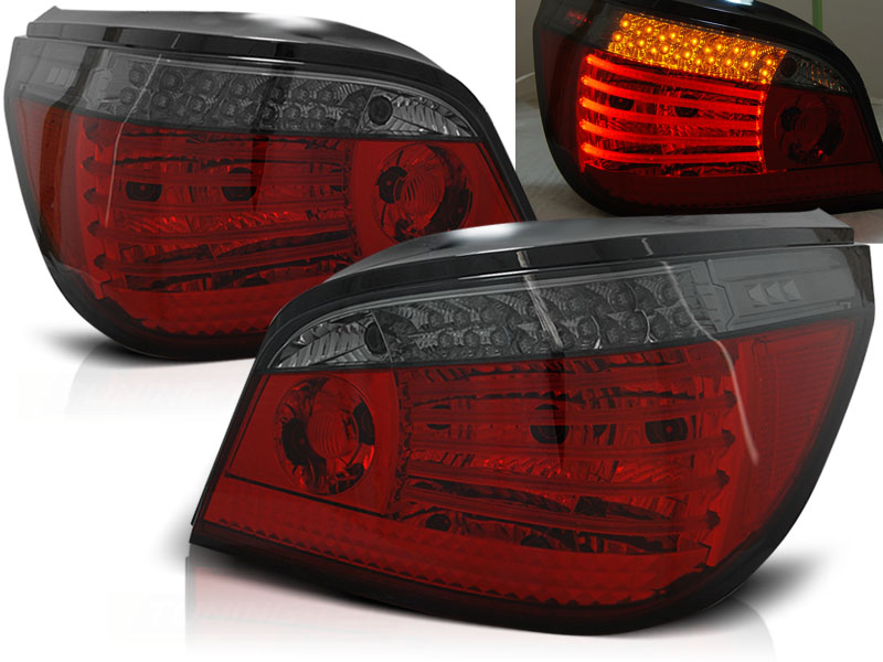 Zadné svetlá BMW E60 03-07 LED Red Smoke - 63