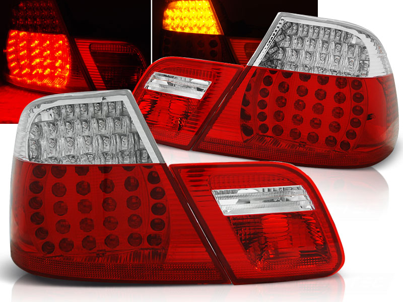 Zadné svetlá BMW E46 Coupe 99-03 LED Red White