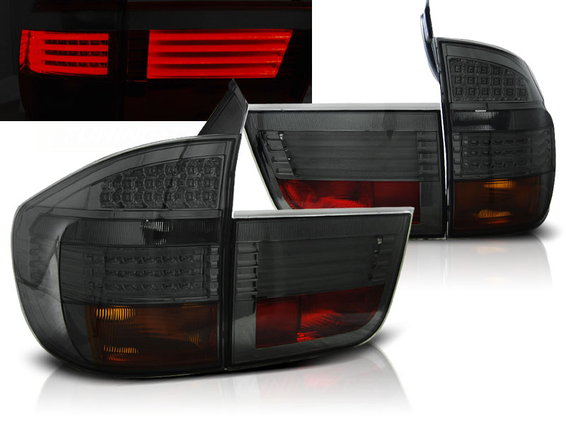 Zadné svetlá BMW E70 X5 07-10 LED Red Smoke