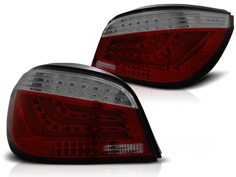 Zadné svetlá BMW E60 LCI 07-09 LED BAR Red Smoke