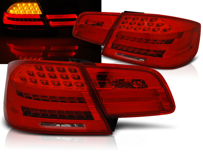 Zadné svetlá BMW E92 06-10 LED BAR Red White