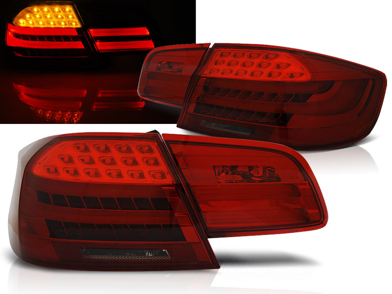 Zadné svetlá BMW E92 06-10 LED BAR Red Smoke