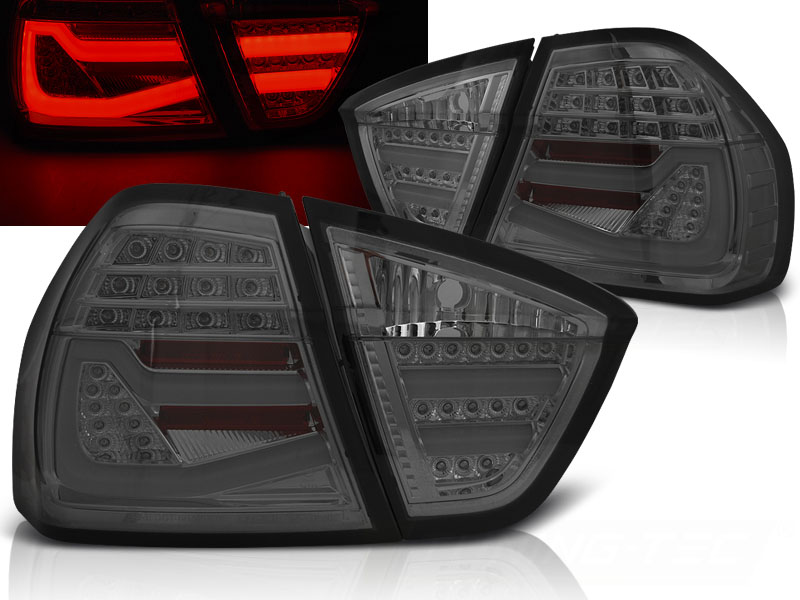 Zadné svetlá BMW E90 05-08 LED BAR Smoke