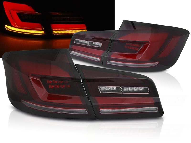 Zadné svetlá BMW F10 10-16 LED BAR Dynamic Red Smoke