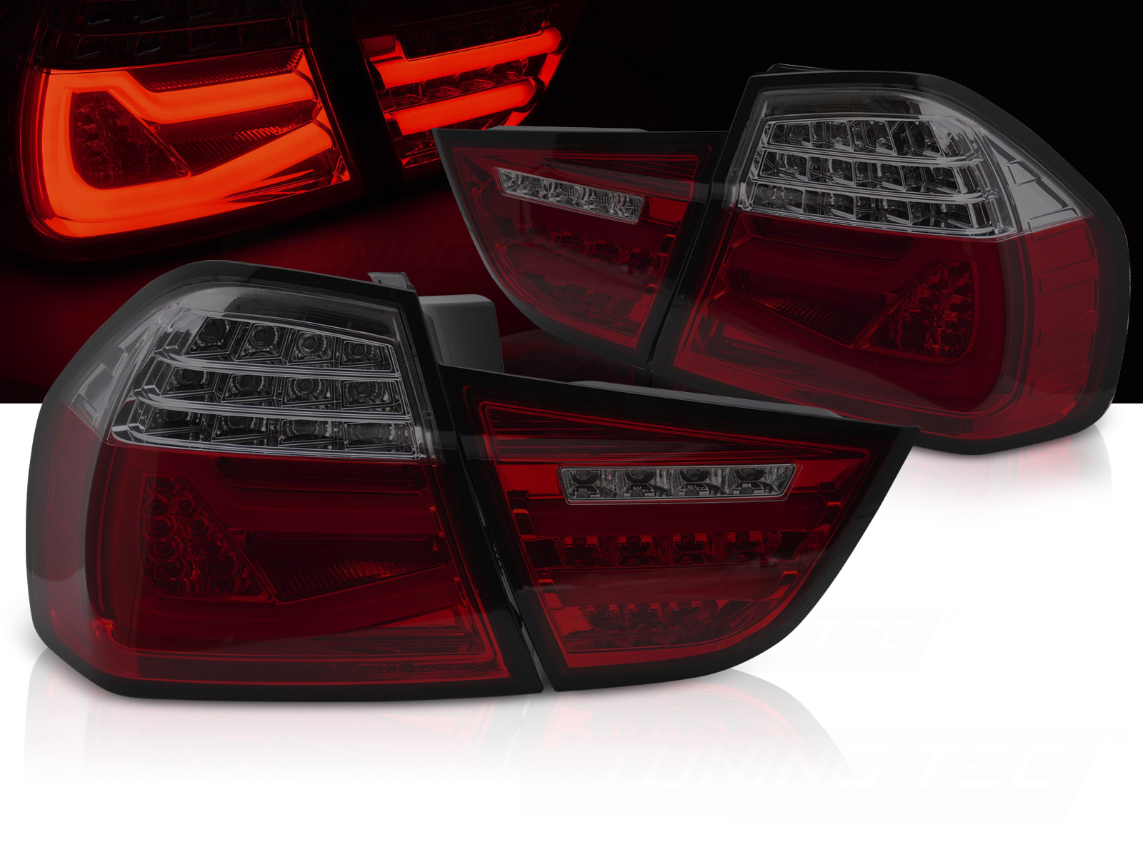 Zadné svetlá BMW E90 LCI 09-11 LED Dynamic Red Smoke