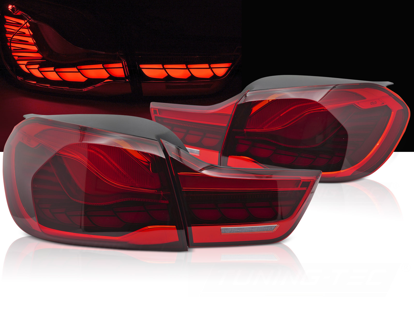 Zadné OLED svetlá BMW 4 F32 F33 F36 Red