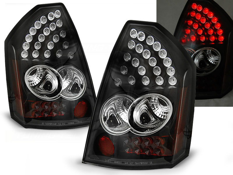 Zadné svetlá Chrysler 300C LED Black